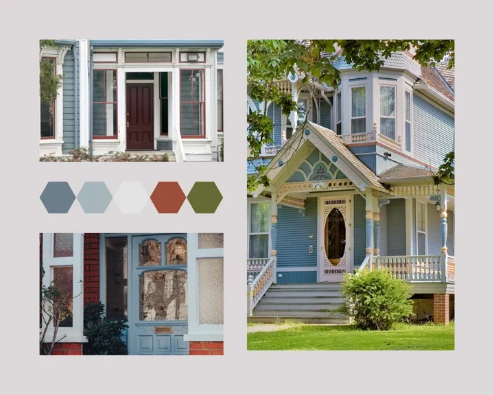 A house with trees in the background