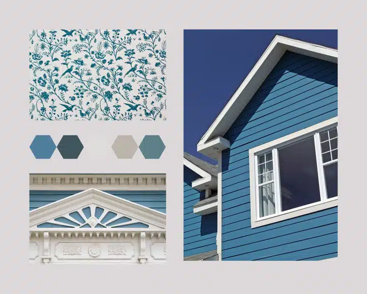 A building next to a window