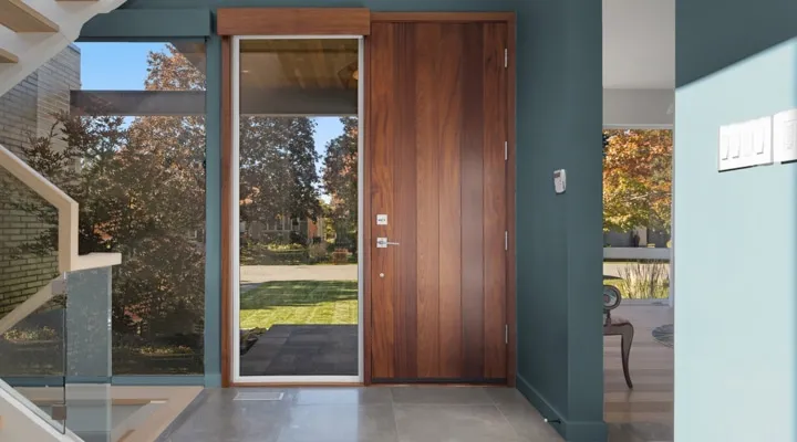 A view of a large window