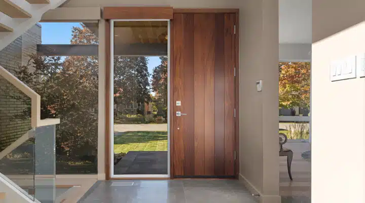 A view of a large window