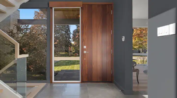 A view of a large window