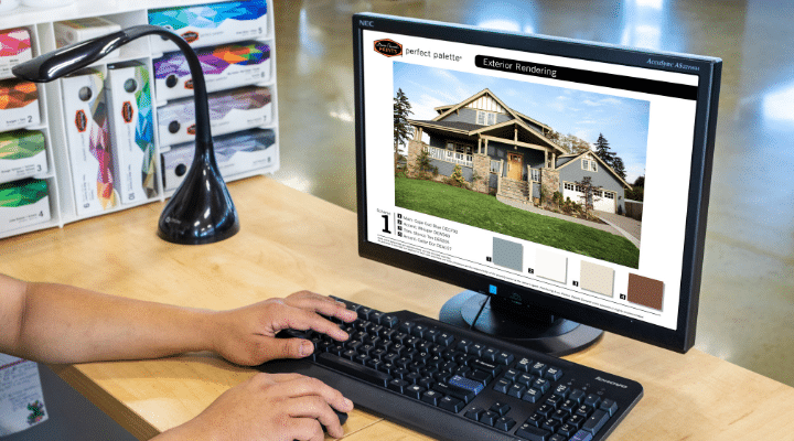 Usuario navegando por la web de Dunn-Edwards