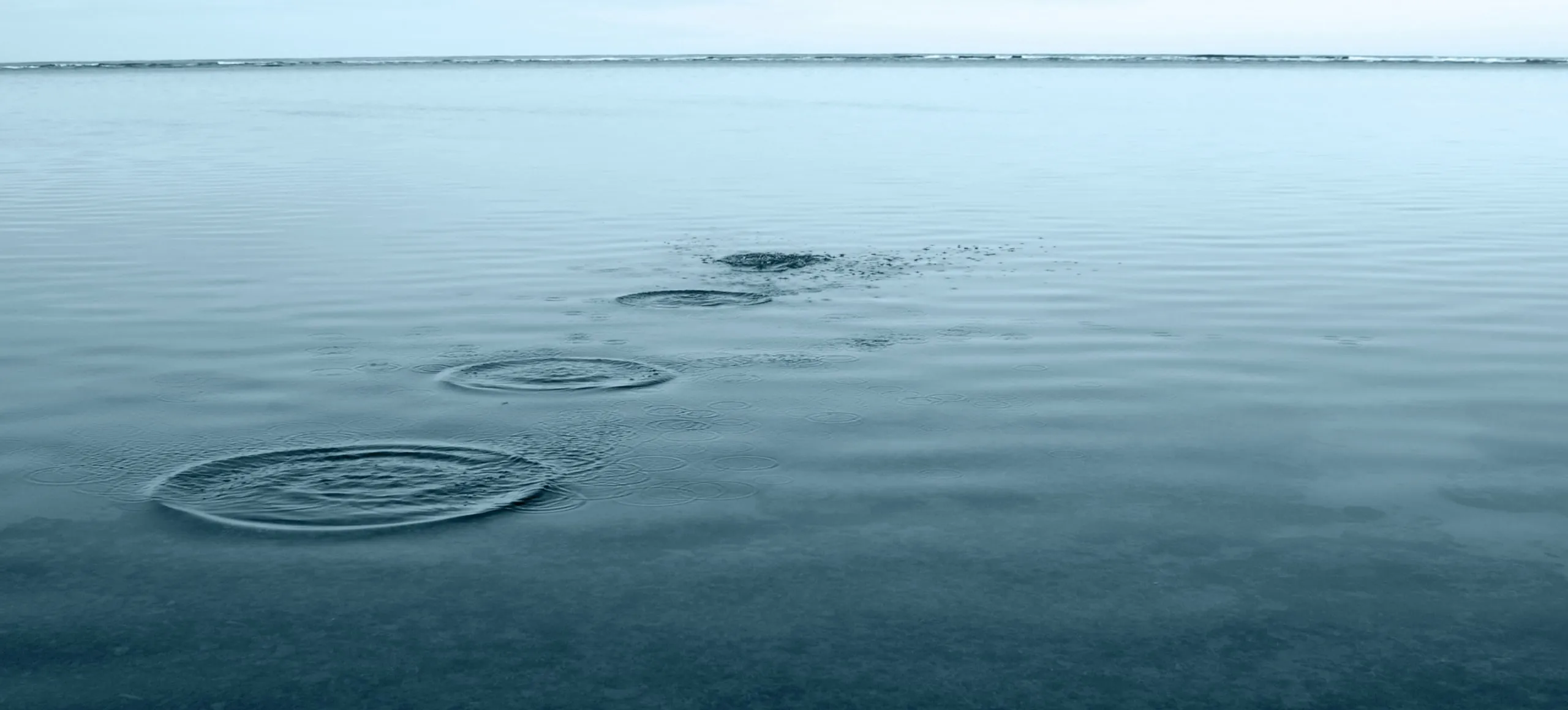 Una gran masa de agua