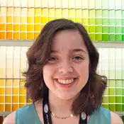 A woman smiling for the camera