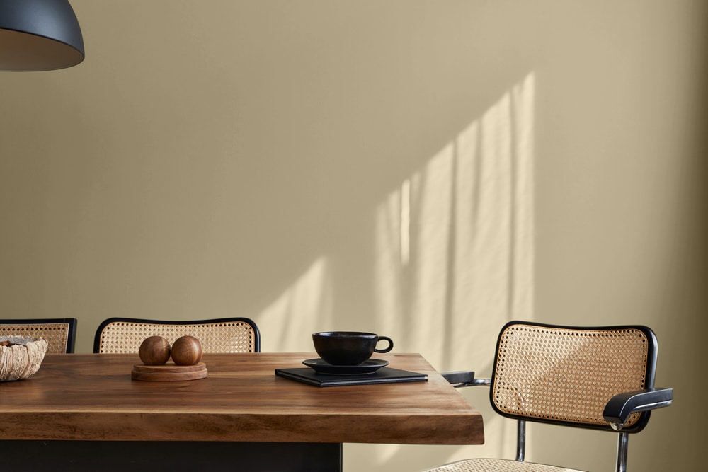 A lamp that is sitting on a table