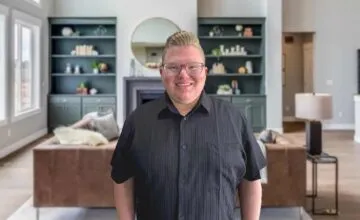 A man standing in a room