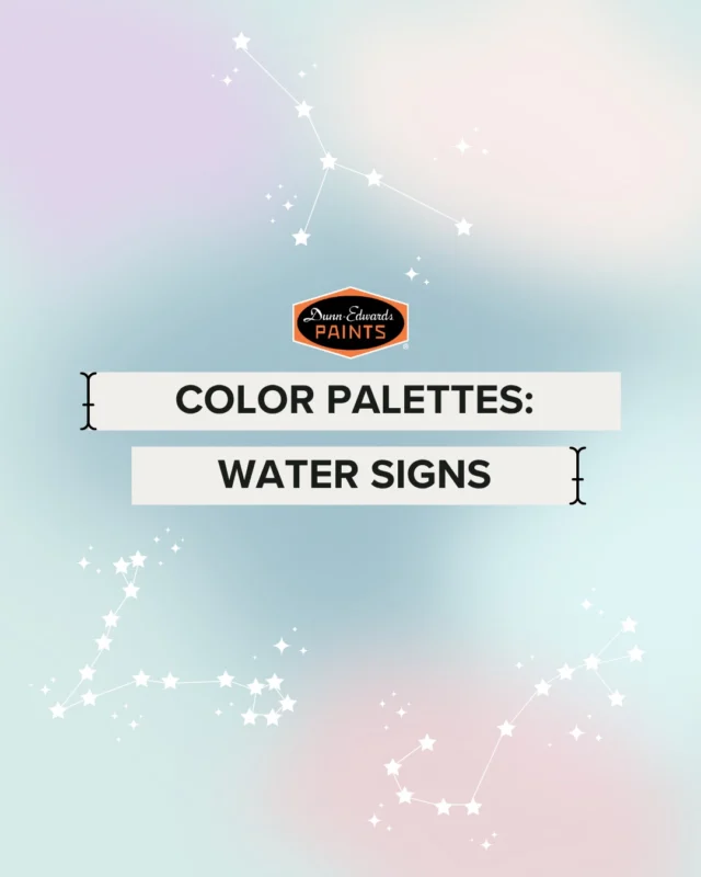 Emotional, intuitive, and a little mysterious—just like the water signs themselves. Our Cancer, Scorpio and Pisces-inspired color palettes channel the calm of ocean blues, the depth of stormy jewel tones and the dreaminess of ethereal pastels. ♋️♏️♓️Swipe through to find the palette that matches your water sign & leave us a comment with your thoughts!#dunnedwards #dunnedwardspaints #colorpalette #colorinspiration #watersigns #cancerseason #scorpio #pisces #zodiac