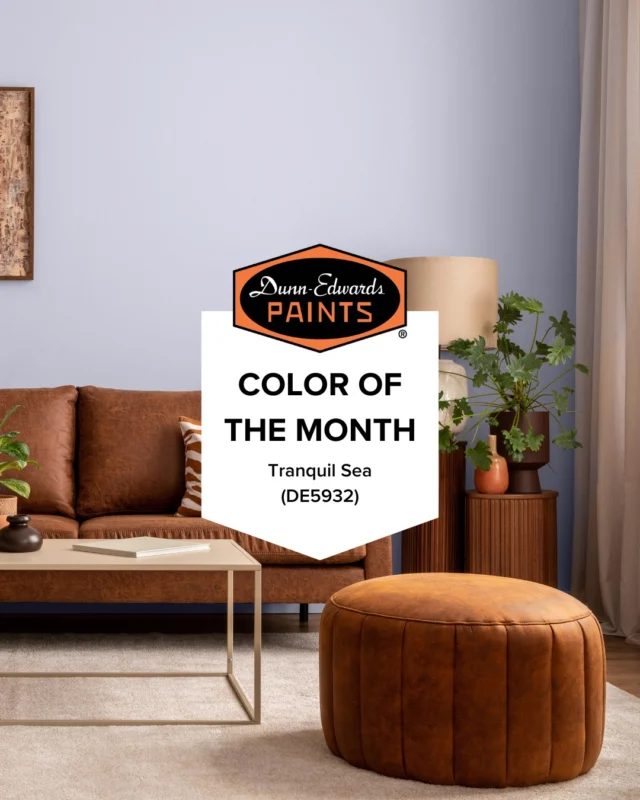 Ready to embrace our June Color of the Month? 🌅 Tranquil Sea (DE5932) is a subtle pale lavender paint color that's perfect for infusing a romantic vibe into your home. Use it on it's own or try pairing it with Bay Fog (DE5934) & Dolphin Tales (DET600) for a paint color palette that feels soothing and unexpected.✨ Shop Tranquil Sea (DE5932) via the link in our bio ✨#dunnedwards #dunnedwardspaints #ColorOfTheMonth #PaintPerfection #HomeDecor #InteriorDesign #paintcolorinspiration #paintcolors