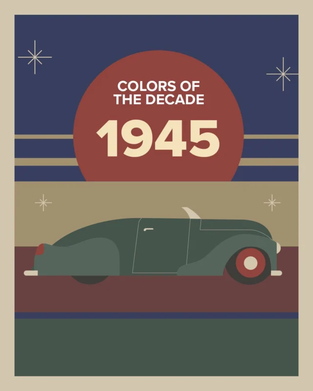 Step into the 1940s with our Colors of the Decades palette into an era defined by wartime resilience, practicality and quiet strength. 🎖️🇺🇸 Our 1945-inspired color palette reflects the decade as home decor leaned into muted, versatile primaries that felt both classic and enduring.Earthy hues like Huntington Woods (DET538), Natural Bridge (DE6194) and Nomadic Taupe (DE6192) reflect this spirit alongside deeper shades like Red Craft (DET423), Folklore (DET413) and Singing the Blues (DET576).As a company, this decade marked key moments in our history: we changed our name to the Dunn-Edwards Corporation, began developing professional-grade tools and hired our first-ever color consultant, Lita Williams, laying the foundation for the color expertise we’re known for today.Leave a comment telling us your fave 1940s-inspired color and stay tuned to see which palette is next—there are only 2 left! Plus, explore The Colors of the Decades on DunnEdwards.com/Decades (link in bio).#DunnEdwards #DunnEdwardsPaints #ColorsOfTheDecades #100YearAnniversary #ColorInspiration #ColorTrends