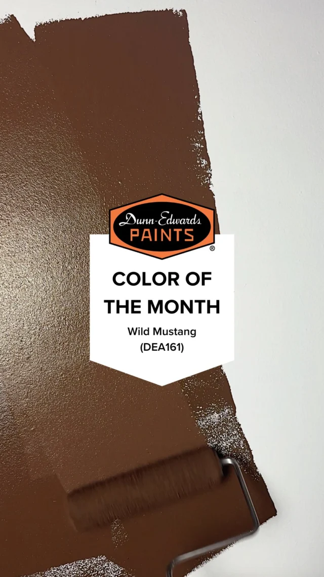 Meet our November Color of the Month: Wild Mustang (DEA161) 🐎 A deep, mellow brown paint color with a hint of gray Wild Mustang (DEA161) brings a cozy aesthetic to any space. Where would you use this rich neutral hue in your home?✨Shop Wild Mustang (DEA161) via our website or your local Dunn-Edwards store✨#dunnedwards #dunnedwardspaints #ColorOfTheMonth #PaintPerfection #HomeDecor #InteriorDesign #paintcolorinspiration #paintcolors